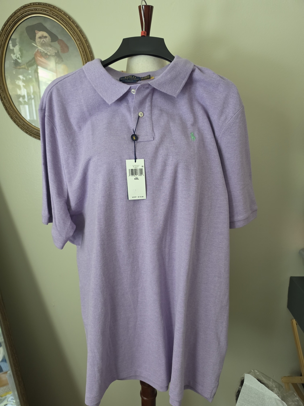 Men's Ralph Lauren Purple Classic Polo Shirt - XXL NWT